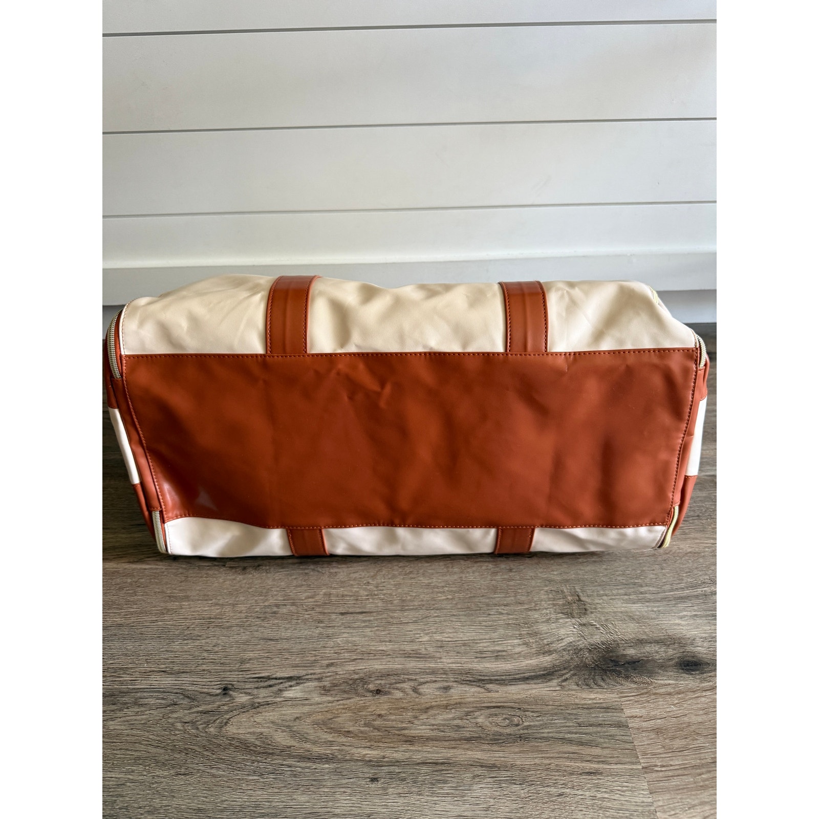 Jennibag Vegan Leather Weekender Carry On Tote Brown — image 6 of 7